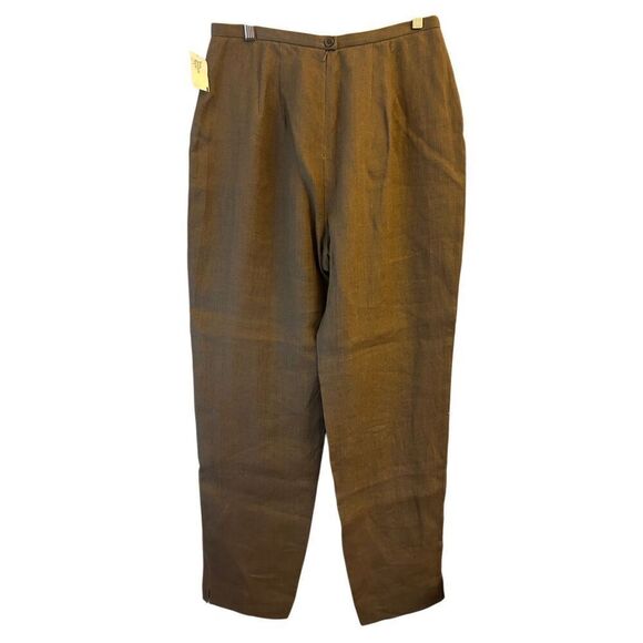 NWT Finity Studio 100%Linen Sleeveless Blouse & Pants set runs like 8 medium - Picture 3 of 16